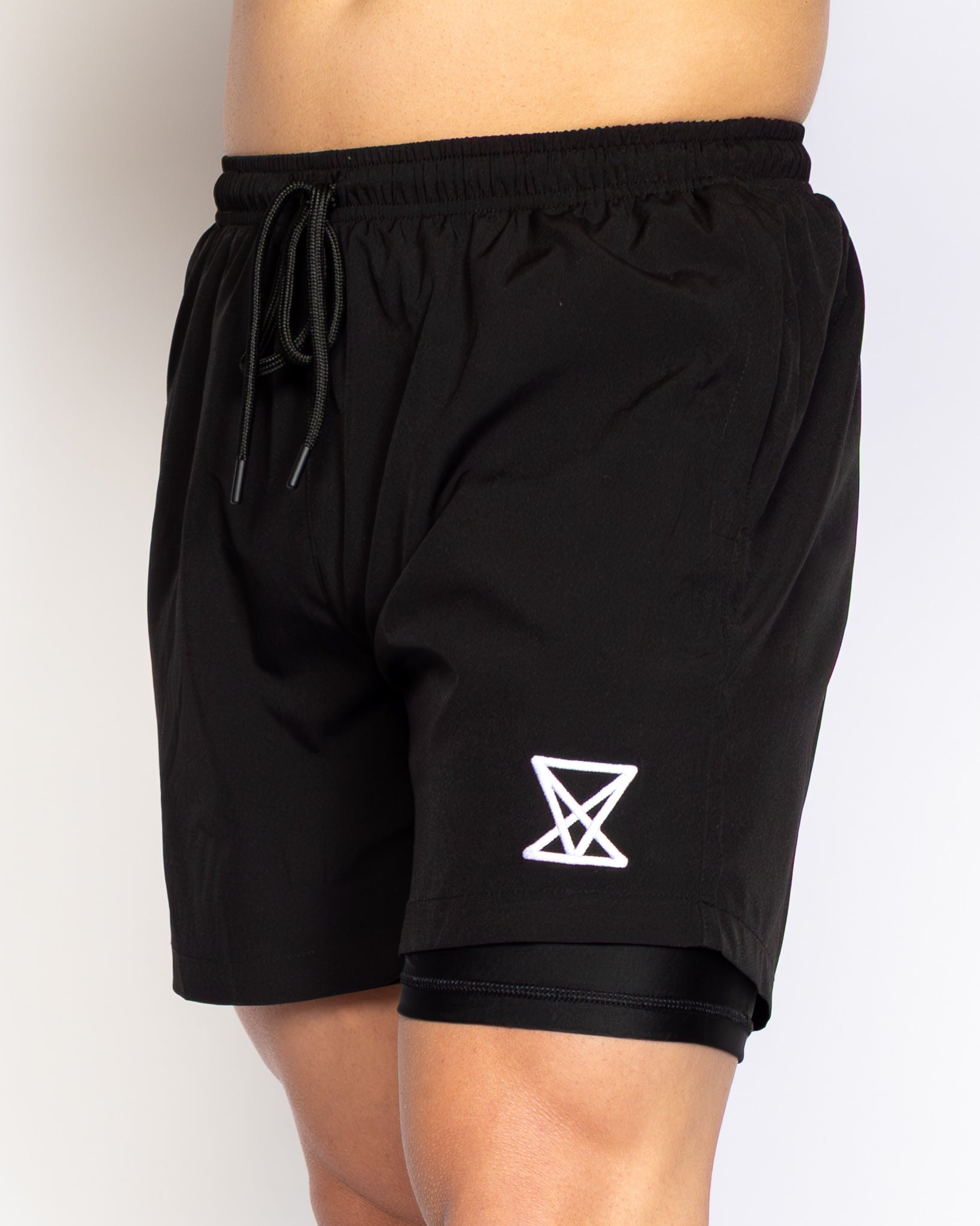 2 - in - 1 Zip Shorts - VXS GYM WEAR