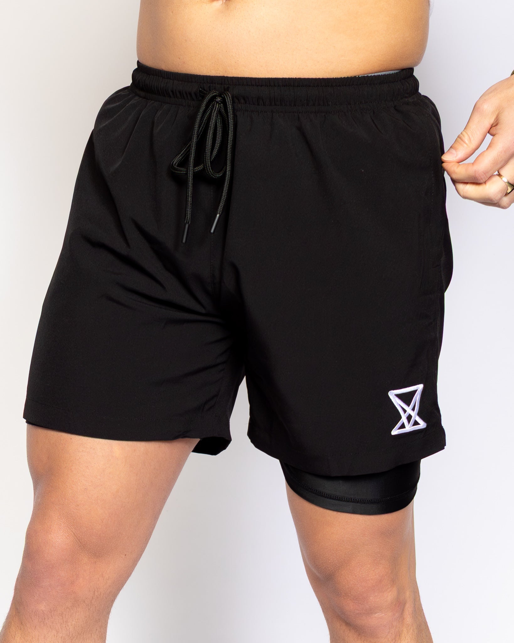 2 - in - 1 Zip Shorts - VXS GYM WEAR