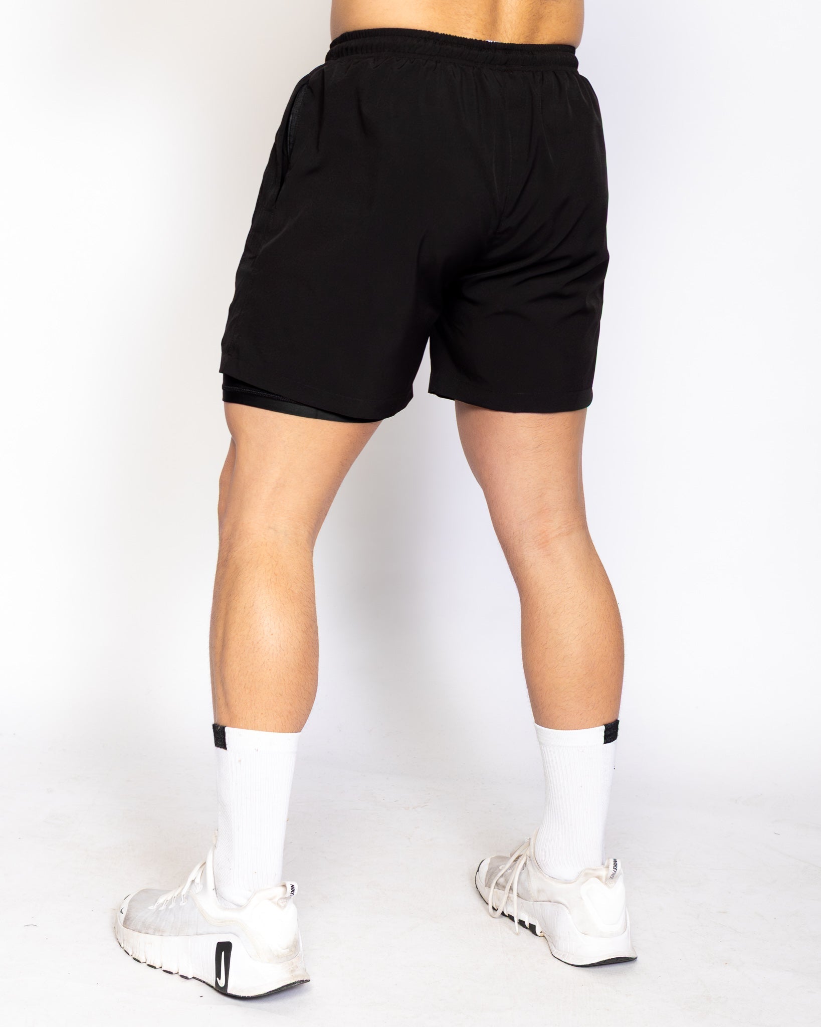 VXS Zip Pocket Training Shorts - Black