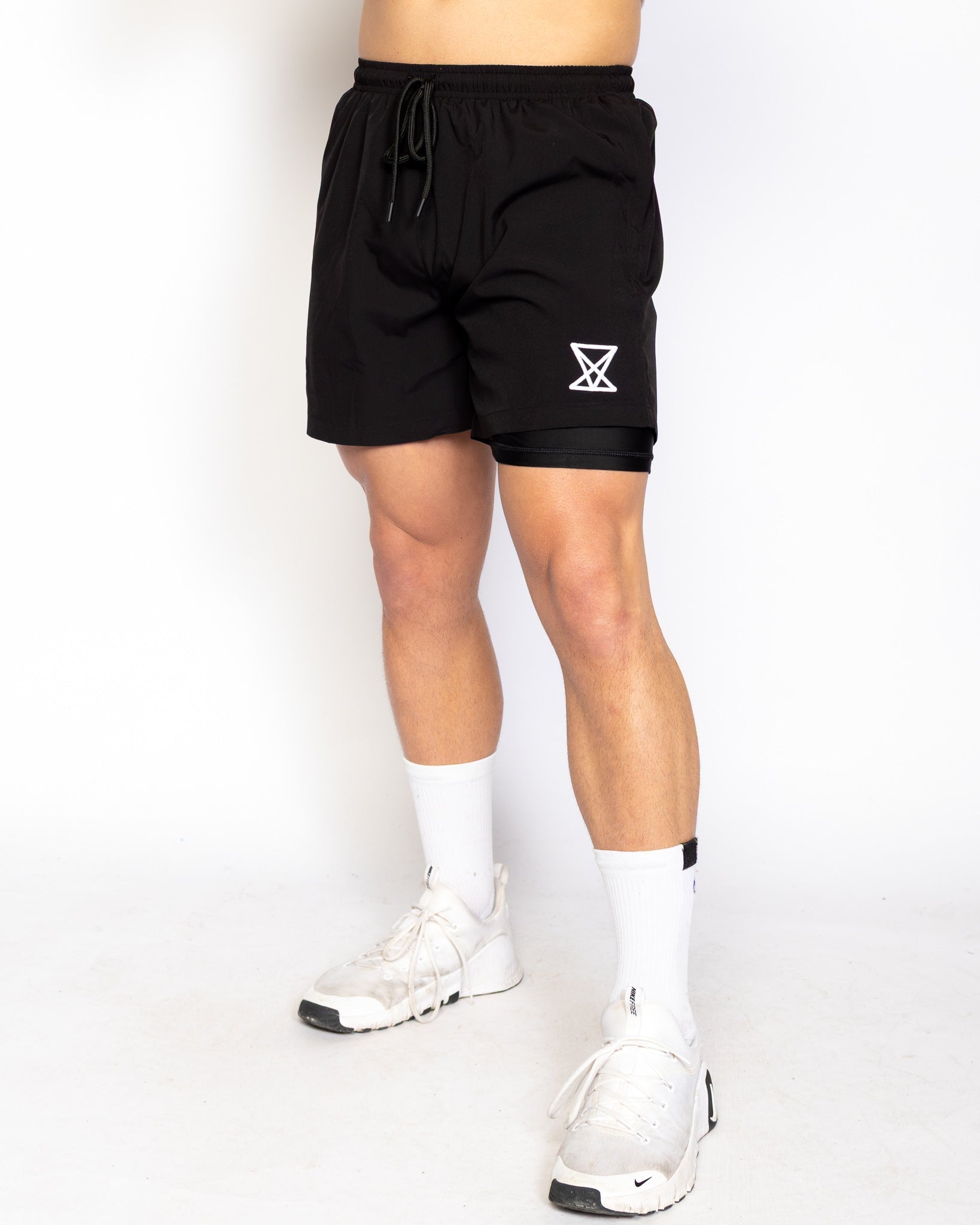 VXS Zip Pocket Training Shorts - Black