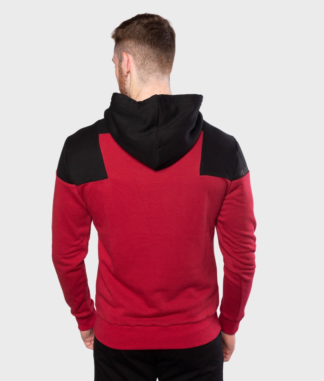 Apex 2.0 Hoodie [Black/Burgundy] - VXS GYM WEAR