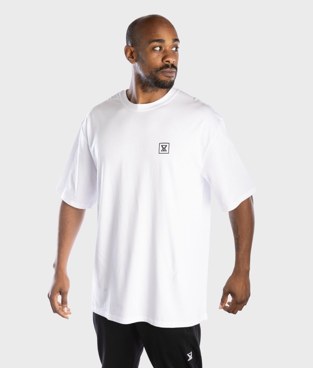 OVERSIZED T-Shirt [WHITE] *NEW* - VXS GYM WEAR